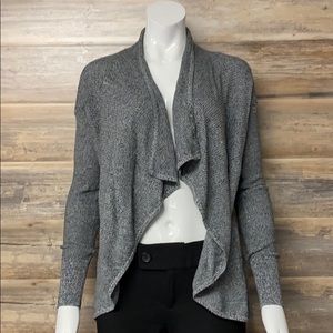 Express Ruffle Open Cardigan Sweater